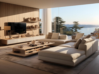 Sticker - modern living room