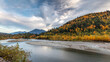 Fall colors at the Vedder river in Chilliwack, BC