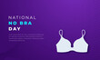 © Imnot99 - National No Bra Day Paper cut style Vector Design Illustration for Background, Poster, Banner, Advertising, Greeting Card