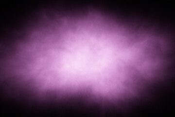 Sticker - abstract violet coloured smoke cloud copy space illustration.