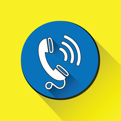 Wall Mural - 
Phone call icon. Telephone icon symbol. vector illustration