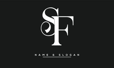 FS,  SF,  F,  S  Abstract  Letters  Logo  Monogram