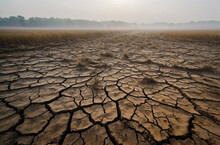 Dry Cracked Earth Landscape