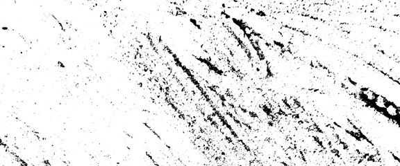 Poster - Vector grunge overlay layer, abstract black and white  background, monochrome vintage surface with dirty pattern, white dust and scratches on a transparent background.