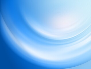 Poster - Background with blur blue and white parallel half-circles 