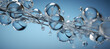Dynamic Water Molecules, Sky-Blue & Silver