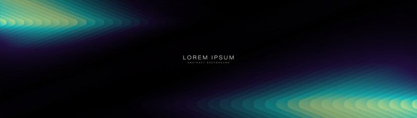 Aufkleber - Abstract background with glowing geometric triangular lines. Modern minimal trendy shiny blue lines pattern. Vector illustration