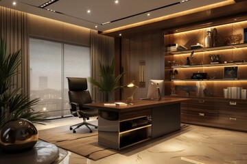 Wall Mural - Modern Office Room Interior 