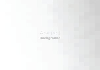 Poster - Abstract pixels pattern geometric mosaic background grey color gradient vector illustration template for wallpaper poster banner website