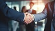 © AlexandraRooss - Business meeting and handshake Generative AI