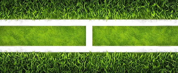 Canvas Print - green grass on white background HD 8K wallpaper Stock Photographic Image