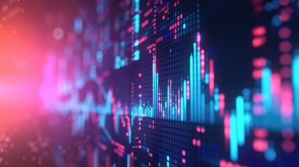 Poster - stock market graph background. concept of business investment. stock future trading