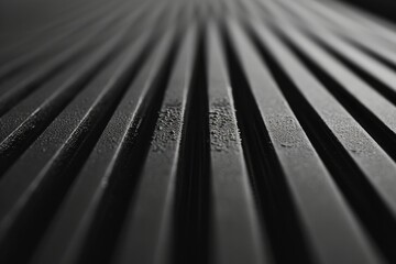 Poster - A black and white photo of a bench. Suitable for various purposes