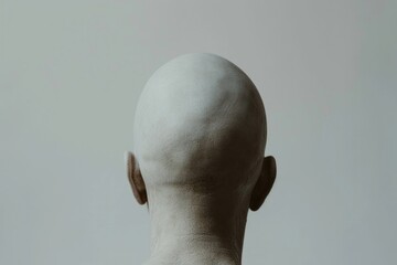 Aufkleber - A picture of a man with a bald head and no shirt. This image can be used in various contexts and themes