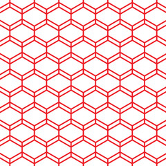 Aufkleber - abstract seamless repeatable red polygon pattern.