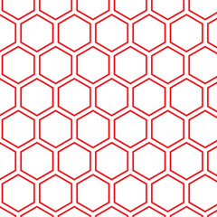 Poster - abstract seamless repeatable red polygon pattern vector.