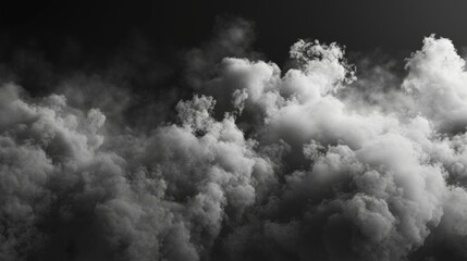 Aufkleber - A black and white photo of clouds. Suitable for various uses