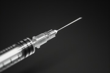 Poster - A close-up image of a syll with a needle sticking out. This versatile picture can be used in various contexts