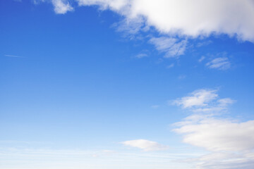 Wall Mural - beautiful blue sky with white cloud, background, wallpaper.