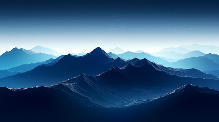 Wall Mural - Stunning mountains, panoramic peaks PPT background