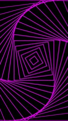 Wall Mural - abstract purple background with lines. animated vortex.