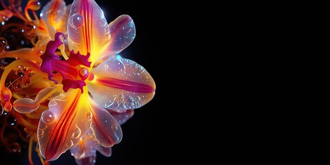 Wall Mural - Flower petals vary in color