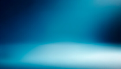 Poster - Abstract blue gradient background with smooth waves. Graphic design concept. Generative AI