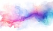Colorful watercolor stain isolated on a white background, Abstract colorful complementary color art painting illustration texture. watercolor swirl waves liquid splashes, watercolor splash background