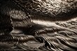 Liquid metal waves morphing into surreal shapes