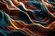 Fluid waves of color embracing a canvas filled with mesmerizing textures