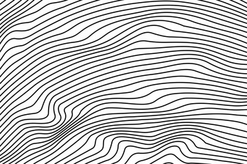 Black lines zigzag wave concept abstract background flat design vector illustration.