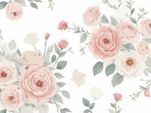 Seamless Watercolor Floral-patterned Background
