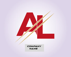 NEW BEST AL creative initial latter logo.AL abstract.AL latter vector Design.AL Monogram logo design .company logo
