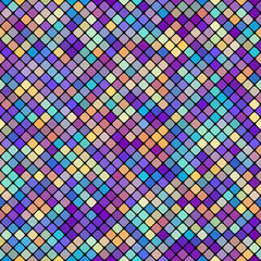 Aufkleber - Geometric seamless vector pattern. Abstract mosaic background.