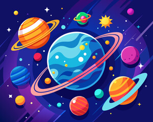 space galaxy planet universe cosmos world vector future  stars eternity