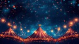 Fototapeta  - Circus tent at night