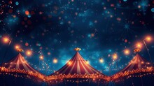 Circus Tent At Night