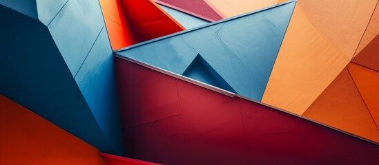 Poster - Photo of Abstract Geometric Shapes: A Mesmerizing Visual Symphony of Photo, Abstract, Geometric, Shapes