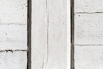 Sticker - The white wood texture with natural patterns background