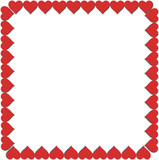3d Papercut heart Frame for Valentine's Day, Wedding, Mother's Day