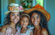 © Bill - Mother and Daughters Easter Hats and smiles