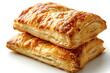 Cheese puff pastry isolated in white background