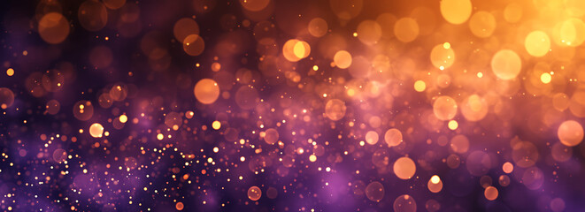 dark purple and gold lights abstract background in