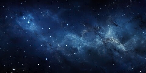 Wall Mural - Galaxy space universe cosmic sky with many stars. Abstract blue color astronomy background decorative