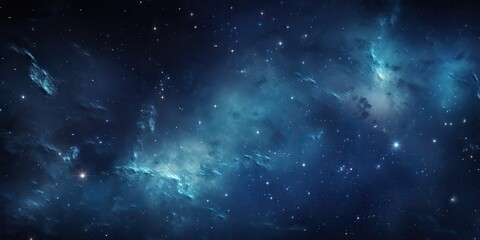 Wall Mural - Galaxy space universe cosmic sky with many stars. Abstract blue color astronomy background decorative