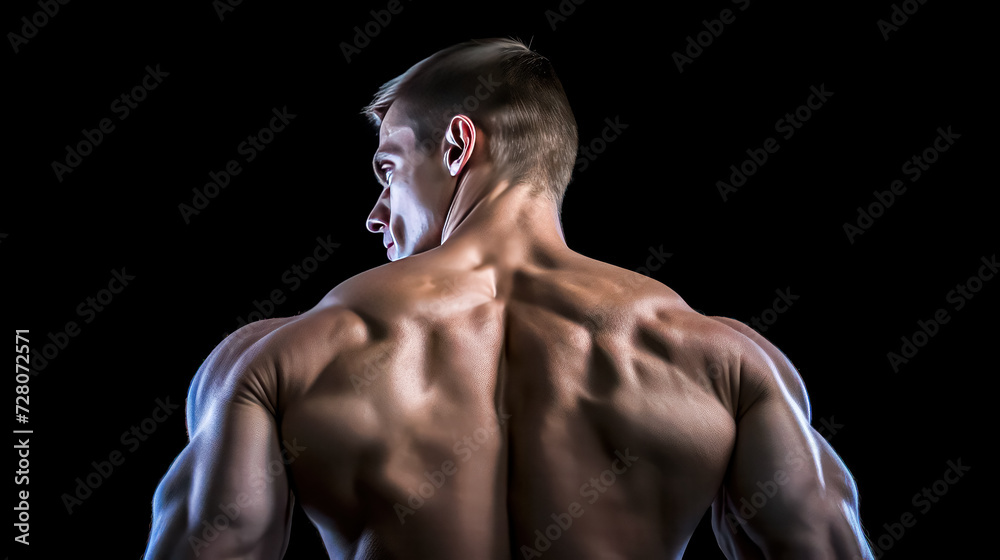 Witness raw strength as a bodybuilder, a handsome and athletic man ...