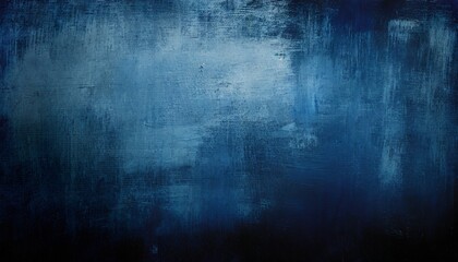 Wall Mural - dark blue grungy distressed canvas bacground