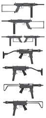 Wall Mural - Cold War Brazilian SubMachineguns