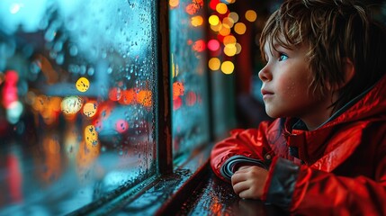 Sticker - portrait of a child in a graffiti