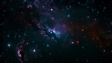 Wall Mural - navigating the dark side of the universe, birth or formation of a galaxy.